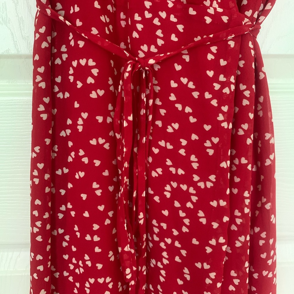 Red Heart Patterned Dress - Picture 4 of 5